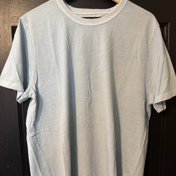 Madewell Men's Basic Vintage Wash Tshirt Light Blue Large - Picture 1 of 5